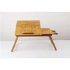 Eco friendly laptop folding table hand make custom laptop bed table bamboo folding laptop desk