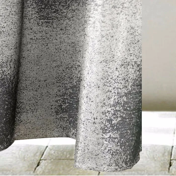 Silvery Gray Waterproof Polyester Nautical Shower Curtains For Bathroom