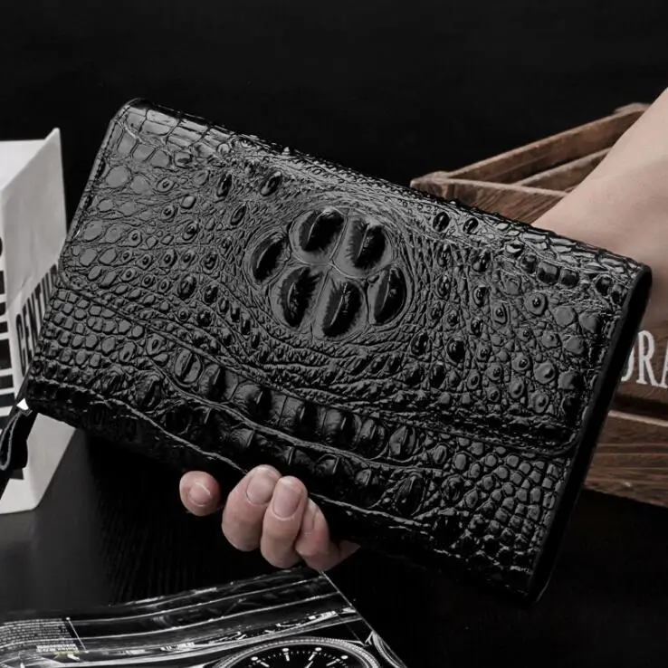 2019 newest Wholesale Cluth Bag Crocodile Pattern Genuine Leather Wallet for men, Black,deep brown,brown 
2019 newest Wholesale Cluth Bag Crocodile Pattern Genuine Leather Wallet for men, Black,deep brown,brown