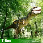 Big animatronic giant dinosaur model