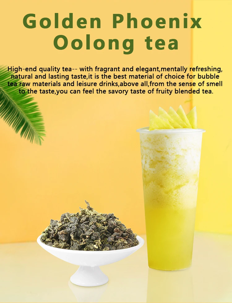 halal uk organic taiwan golden phoenix oolong tea popping boba