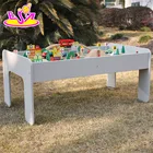 Toys Train Toy Train Set Wholesale Cheap Educational Kids Activity Toys Wooden Train Table Set W04C070