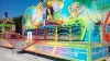 Carnival game trailer installation entertainment ride crazy wave ride rides