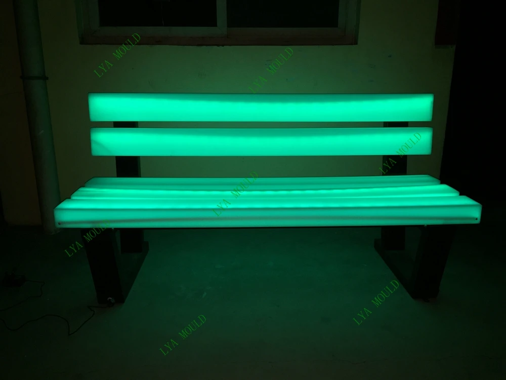 led garden bench
