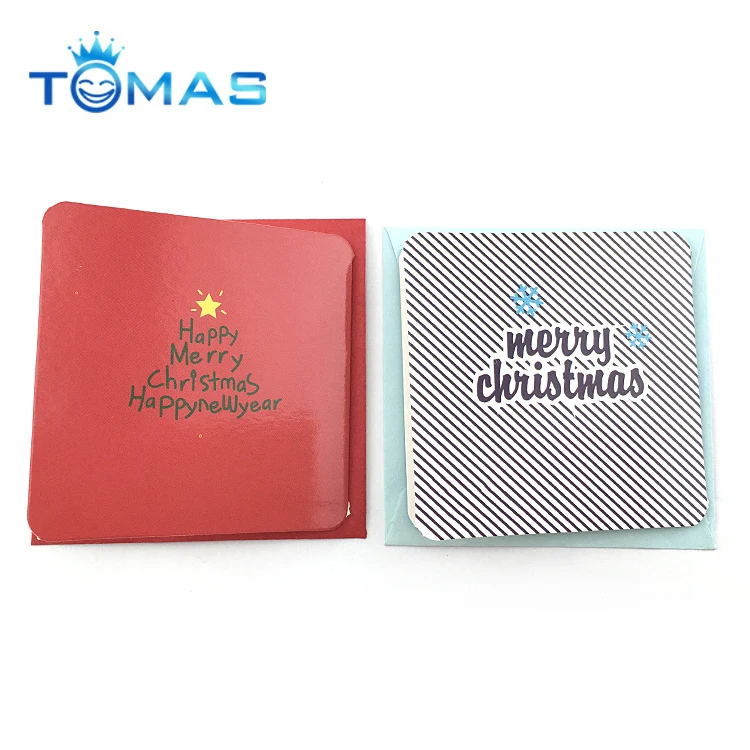 mini greeting cards message card christmas holiday blessing card