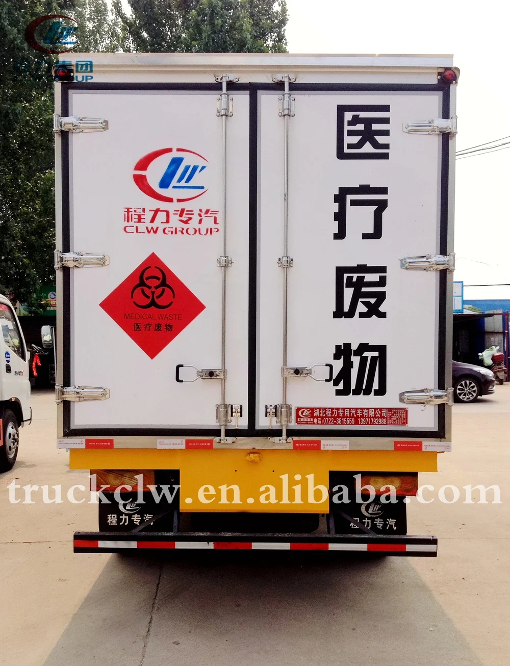 medical waste van truck
