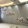 Aluminum Frame Folding Partition Walls Room Divider for Home