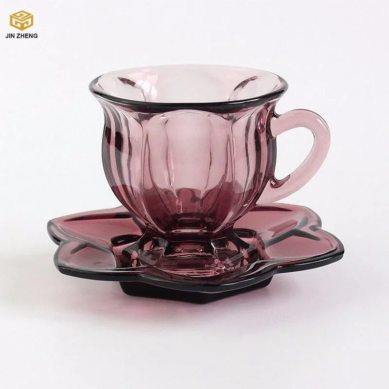 fancy design drinking glass coffee mug cup
