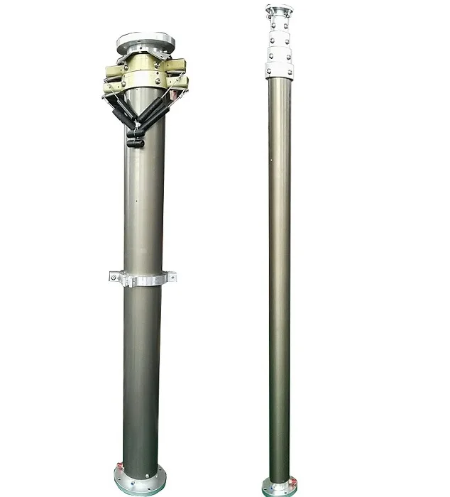 6 meter telescopic mast trailer in telecommunication tower