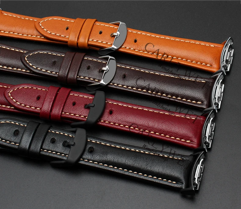 CARLYWET Leather Belt VINTAGE Black Brown Blue Green Wrist Watch Band Strap Belt with Adapter Connector For Samsung Gear S2 R720
CARLYWET Leather Belt VINTAGE Black Brown Blue Green Wrist Watch Band Strap Belt with Adapter Connector For Samsung Gear S2 R720