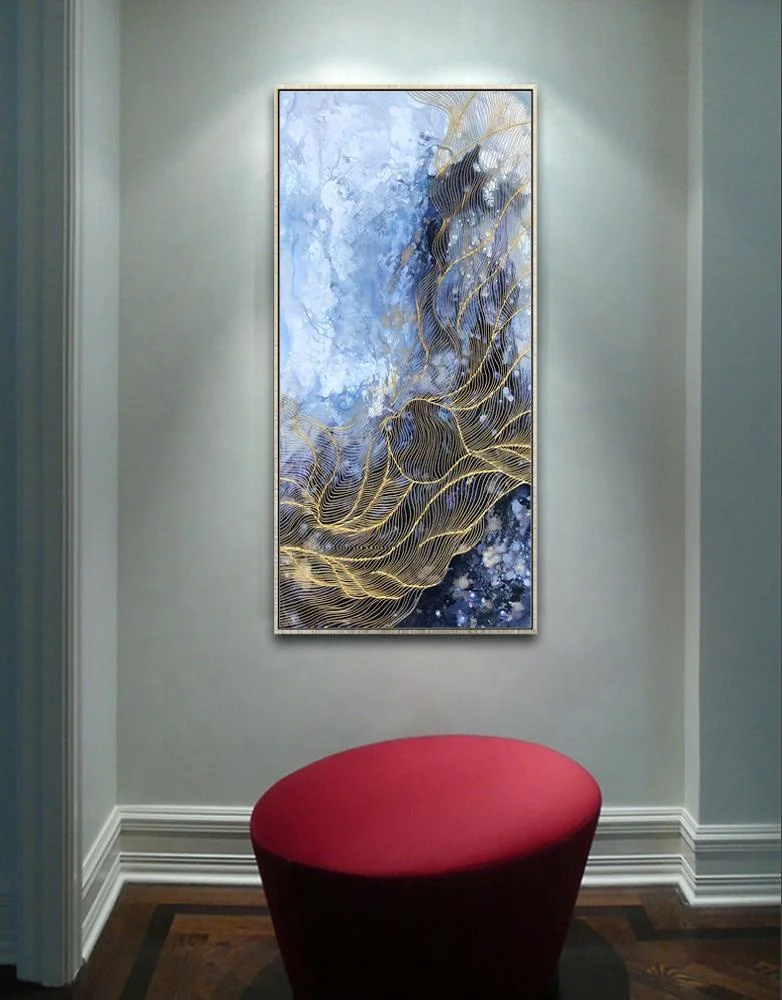 Gold line abstract art acrylic paintings on canvas Original extra Large wall art blue painting Wall Picture Home Decor caudros
Gold line abstract art acrylic paintings on canvas Original extra Large wall art blue painting Wall Picture Home Decor caudros