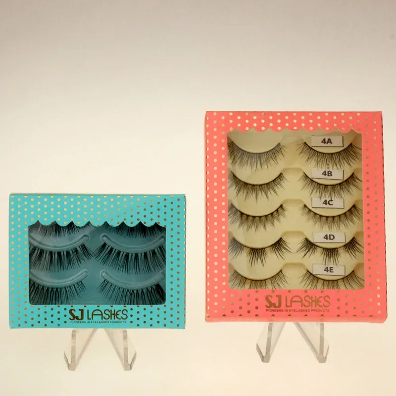 Private Label Custom Packages Double-layered Silk Strip Eyelashes