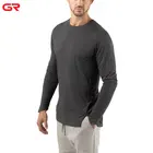 OEM Custom Tee Shirt Breathable Crew Neck Mens Gym Long Sleeve T Shirt