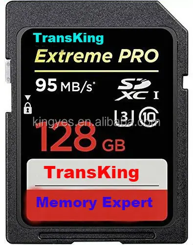 

Professional Supplier 32GB 64GB 128GB SD Card Extreme PRO SDXC Card 4K 633X 95MB/s SD Micro.SD Memory Card, Black