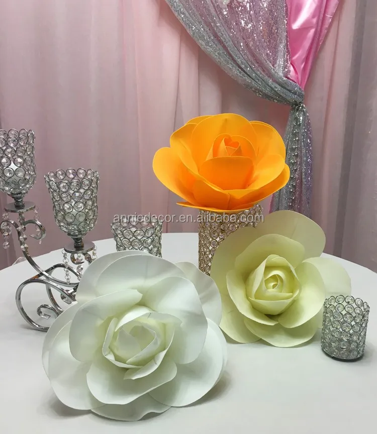 Factory sell decorative flower Ivory pe large PE foam flower