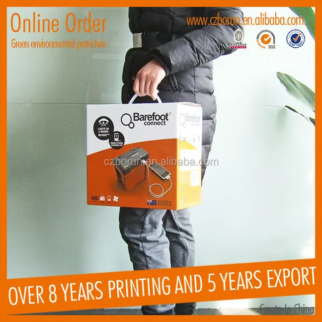 new design full color printing corrugated carton packaging for