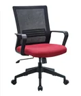 Comfortable mesh and fabric staff revolving chair office