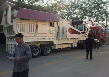 2015 PIONEER construction waste mobile crushing line/construction waste process plant