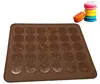 Wholesale Non-stick 30 Capacity Muffin DIY Chocolate Cookie Mould Mode Silicone Macaron Macaroon Baking Sheet Mat