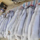 good quality raw White arctic fox fur skin/pelt /plate