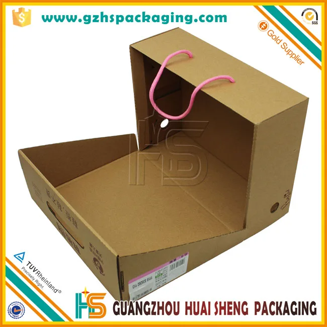 design packaging paper shoe box brown corrugated cardboard boot