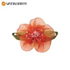 Wholesale Custom Simple Beautiful Organza Ribbon Artificial Flower For Wedding Decoration