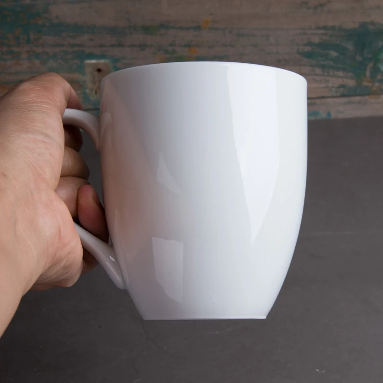 Wholesale cheap mug cup ceramic customized cup MOQ 1 pc, White
