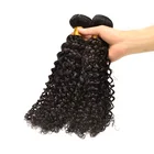 Elfin Virgin Hair 100% Machine Double Weft Cuticle Aligned Hair Weaving Vendors Malaysian Curly Hair Extension For Black