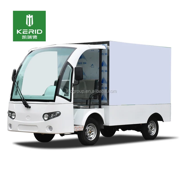 food or goods delivery vehicle electric cargo bus with enclosed