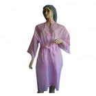 dust protection protecting disposable nonwoven Sauna Gown/Kimono for medical use and sauna use