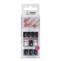 Gel artificial nails Black and white with golden cross Decoration Press On Nails Tips S957
Gel artificial nails Black and white with golden cross Decoration Press On Nails Tips S957