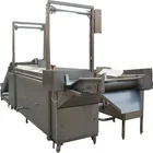 high efficiency potato chips french fries frying machine continuous fryer machine