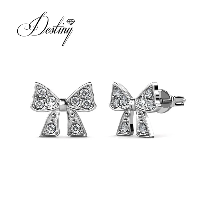 Destiny Jewellery 925 Sterling Silver butterfly stud earrings jewellery,made with Premium Grade Crystal from Austria, White
Destiny Jewellery 925 Sterling Silver butterfly stud earrings jewellery,made with Premium Grade Crystal from Austria, White