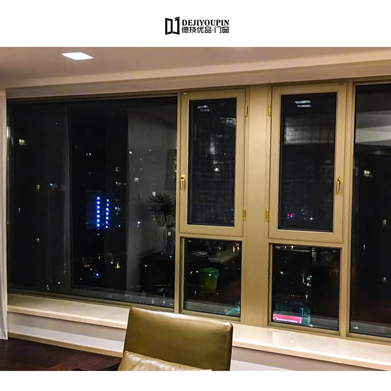 Aluminium Profil Jenis Jendela Rumah Djyp W126 Profesional Menginstal Pengganti Casement Windows