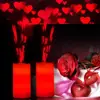 Mini LED Candle Projection Christmas Romantic Heart with Remote Control Rotating Lamp for Valentine's Day Wedding Decoration