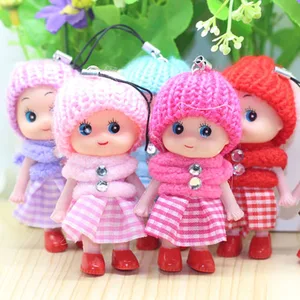 small gift plaid skirt doll handset clown dolls plush little boy