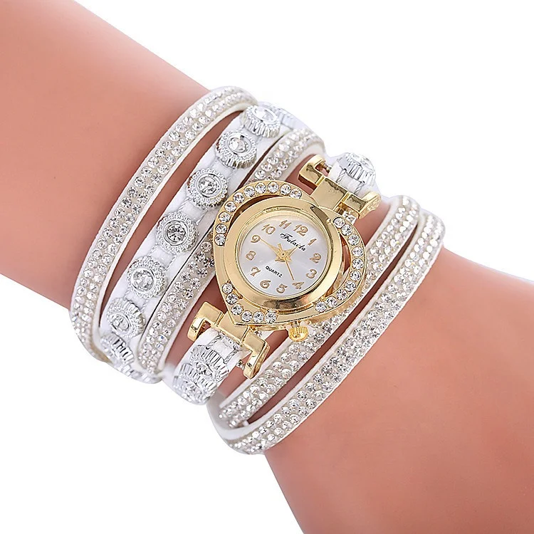 Fashion WW005 Brand Ladies Bracelet Watch Luxury Women Wrap Rhinestone Love Numbers Quartz Wristwatch
Fashion WW005 Brand Ladies Bracelet Watch Luxury Women Wrap Rhinestone Love Numbers Quartz Wristwatch