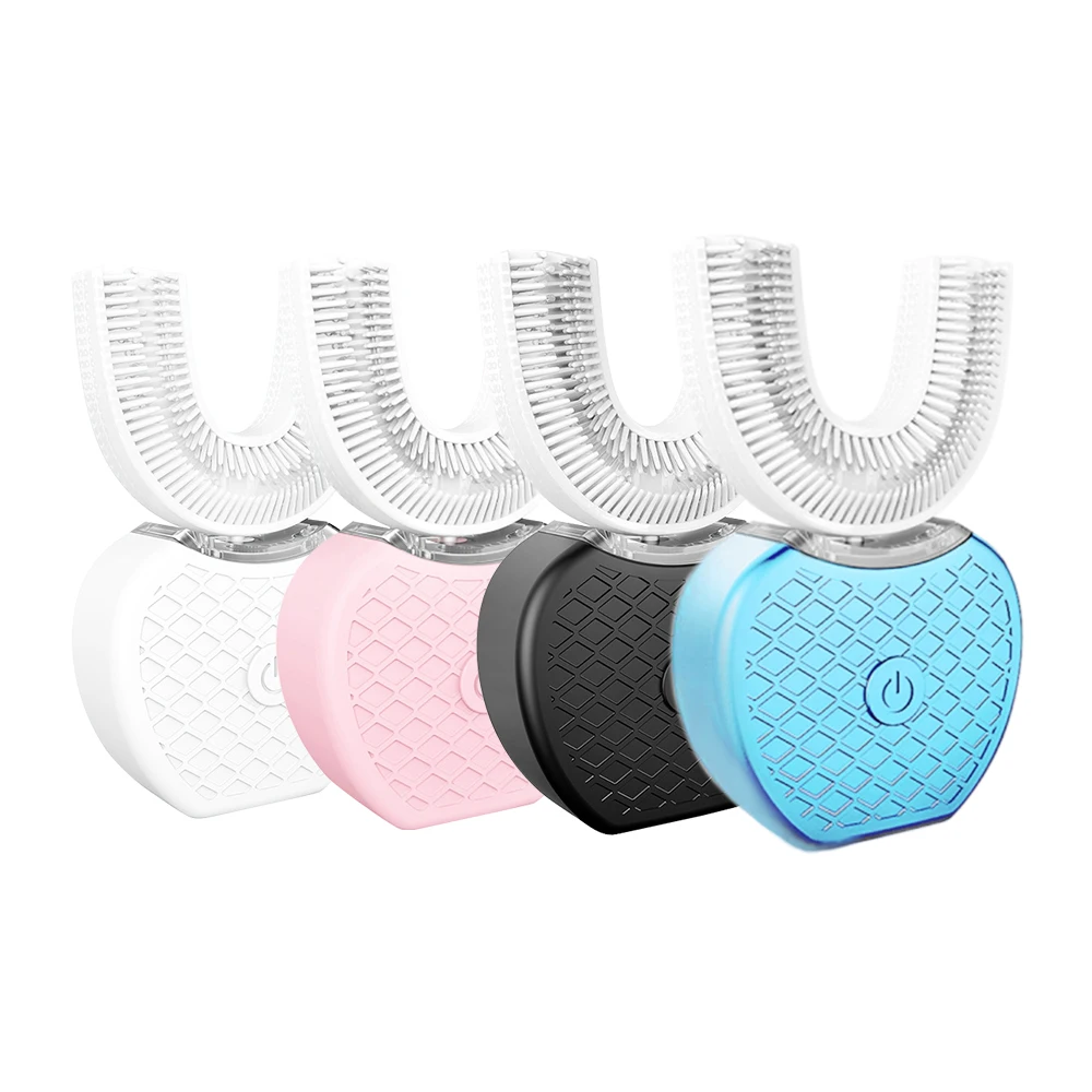 4 Modes USB Rechargeable Intelligent Ultrasonic Silicon Toothbrush 360 Degree U Type Automatic Toothbrush, White/black/pink
4 Modes USB Rechargeable Intelligent Ultrasonic Silicon Toothbrush 360 Degree U Type Automatic Toothbrush, White/black/pink