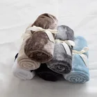 Cheap Solid Knit Super Soft Warm Baby Flannel Fleece Blankets Stock