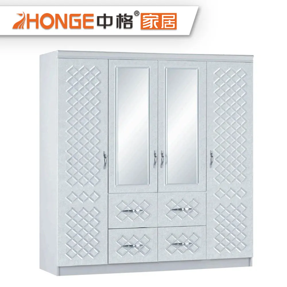 High Quality Pvc Simple Wardrobe Designs Wooden Bedroom
