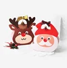 Custom Santa Reindeer hand folding carton wholesale Christmas Halloween paper candy box.