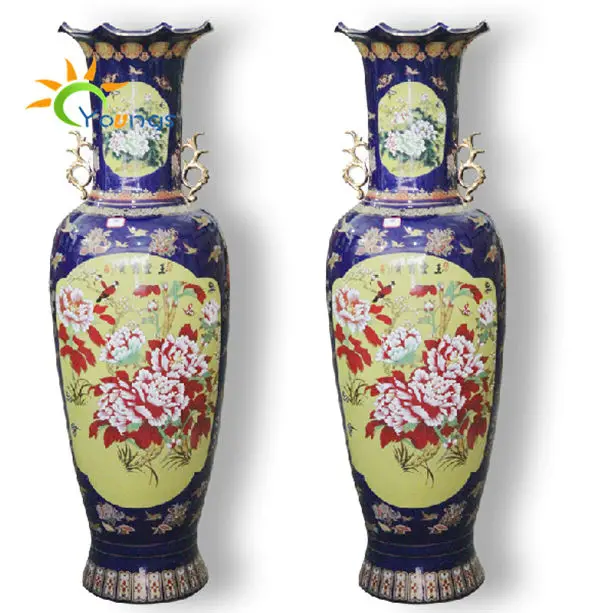Special Chinese Ceramic Large Floor Standing Vases For Retail And