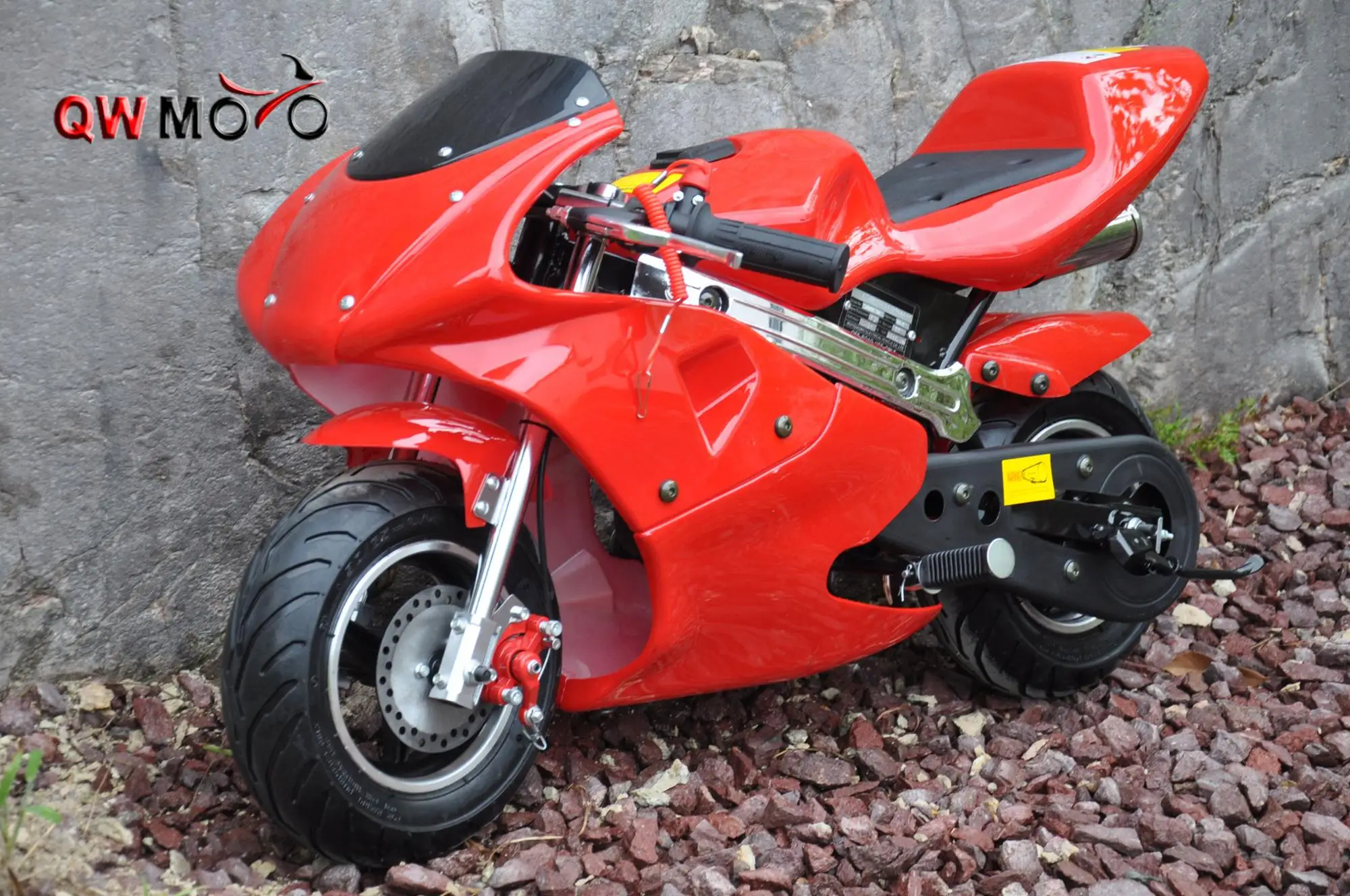 49cc 4-Stroke Gas Pocket Bike,Mini Rocket Motorcycle With Dual