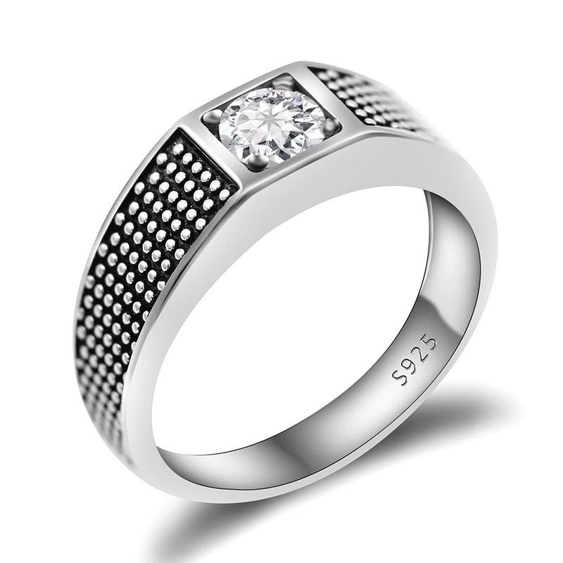 Hot selling 925 Sterling Silver Simple Elegant Ring With Zircon Wedding Engagement Jewelry Men Ring
Hot selling 925 Sterling Silver Simple Elegant Ring With Zircon Wedding Engagement Jewelry Men Ring