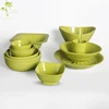Wholesale Hot Eco-friendly Pure Color Biodegradable Organic Durable Bamboo Fiber Fabric Tableware Dinnerware Sets Bowls