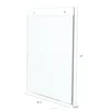 8.5x11/11x8.5 wall mounted acrylic sign holder