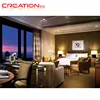 Customized Simple European hotel bedroom king size upholstered headboard