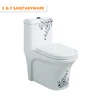 Hot sale Bathroom one piece toilet ceramics supplier WC toilet bowl factory one piece siphonic low back toilet