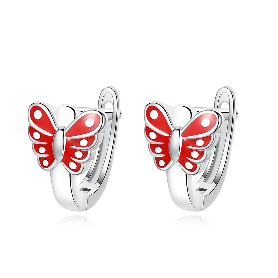 Wholesales Custom 100% 925 Sterling Silver Earrings Elegant Red Butterfly Earrings fit Women Wedding Jewelry
Wholesales Custom 100% 925 Sterling Silver Earrings Elegant Red Butterfly Earrings fit Women Wedding Jewelry