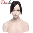 Breathable Silk base closure Peruvian Human hair toupee for black women